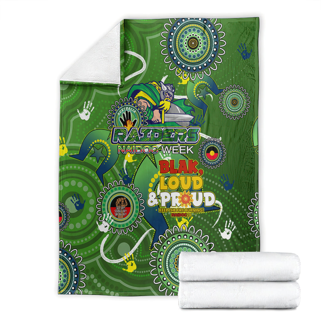 Personalised NAIDOC Week 2024 Raiders Blanket Australia Fire Burning