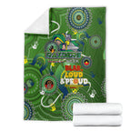 Personalised NAIDOC Week 2024 Raiders Blanket Australia Fire Burning