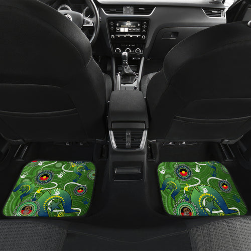 Personalised NAIDOC Week 2024 Raiders Car Mats Australia Fire Burning