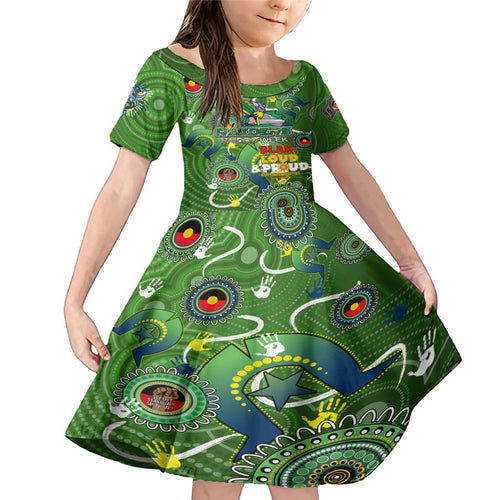 Personalised NAIDOC Week 2024 Raiders Family Matching Mermaid Dress and Hawaiian Shirt Australia Fire Burning