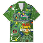 Personalised NAIDOC Week 2024 Raiders Family Matching Mermaid Dress and Hawaiian Shirt Australia Fire Burning