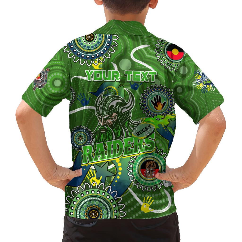Personalised NAIDOC Week 2024 Raiders Family Matching Off Shoulder Short Dress and Hawaiian Shirt Australia Fire Burning