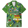 Personalised NAIDOC Week 2024 Raiders Family Matching Short Sleeve Bodycon Dress and Hawaiian Shirt Australia Fire Burning