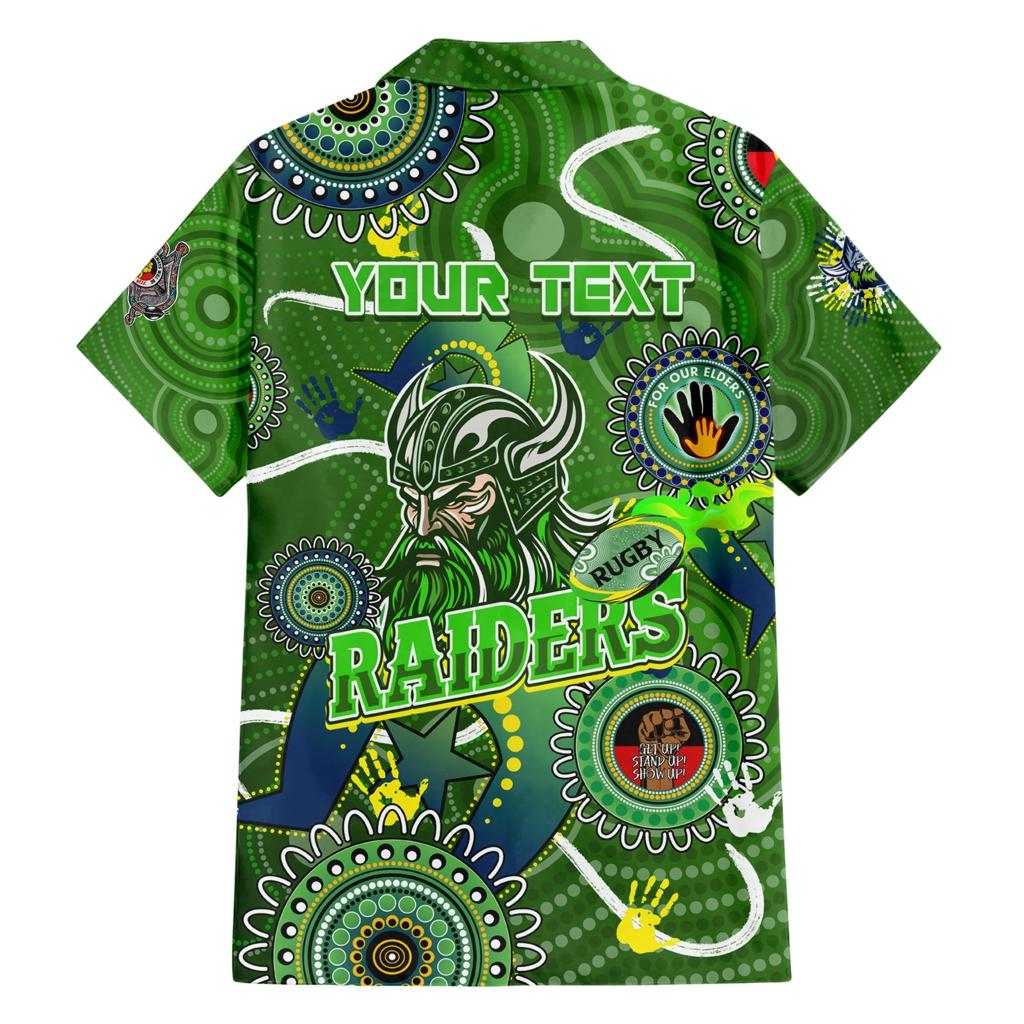 Personalised NAIDOC Week 2024 Raiders Family Matching Short Sleeve Bodycon Dress and Hawaiian Shirt Australia Fire Burning