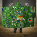 Personalised NAIDOC Week 2024 Raiders Hooded Blanket Australia Fire Burning