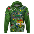 Personalised NAIDOC Week 2024 Raiders Hoodie Australia Fire Burning