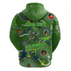 Personalised NAIDOC Week 2024 Raiders Hoodie Australia Fire Burning