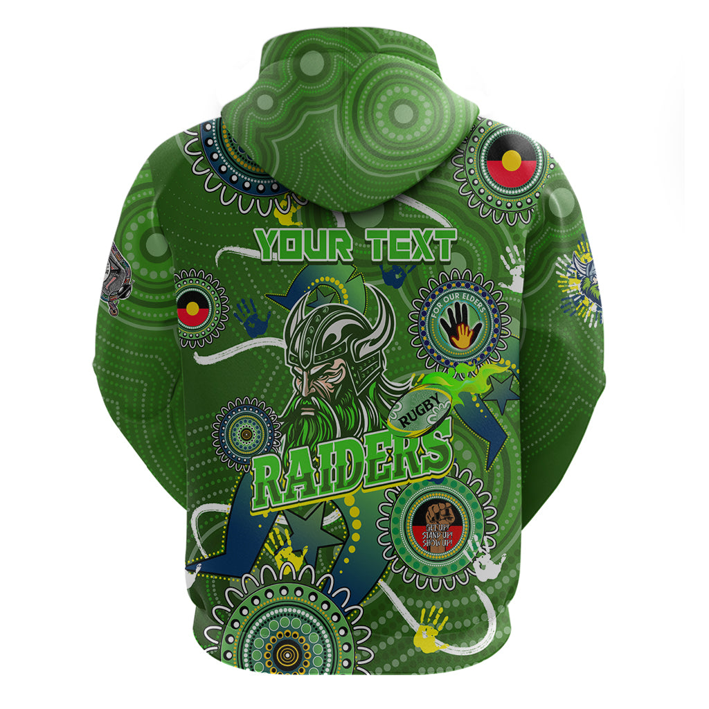 Personalised NAIDOC Week 2024 Raiders Hoodie Australia Fire Burning
