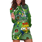 Personalised NAIDOC Week 2024 Raiders Hoodie Dress Australia Fire Burning