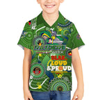 Personalised NAIDOC Week 2024 Raiders Kid Hawaiian Shirt Australia Fire Burning