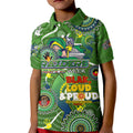 Personalised NAIDOC Week 2024 Raiders Kid Polo Shirt Australia Fire Burning