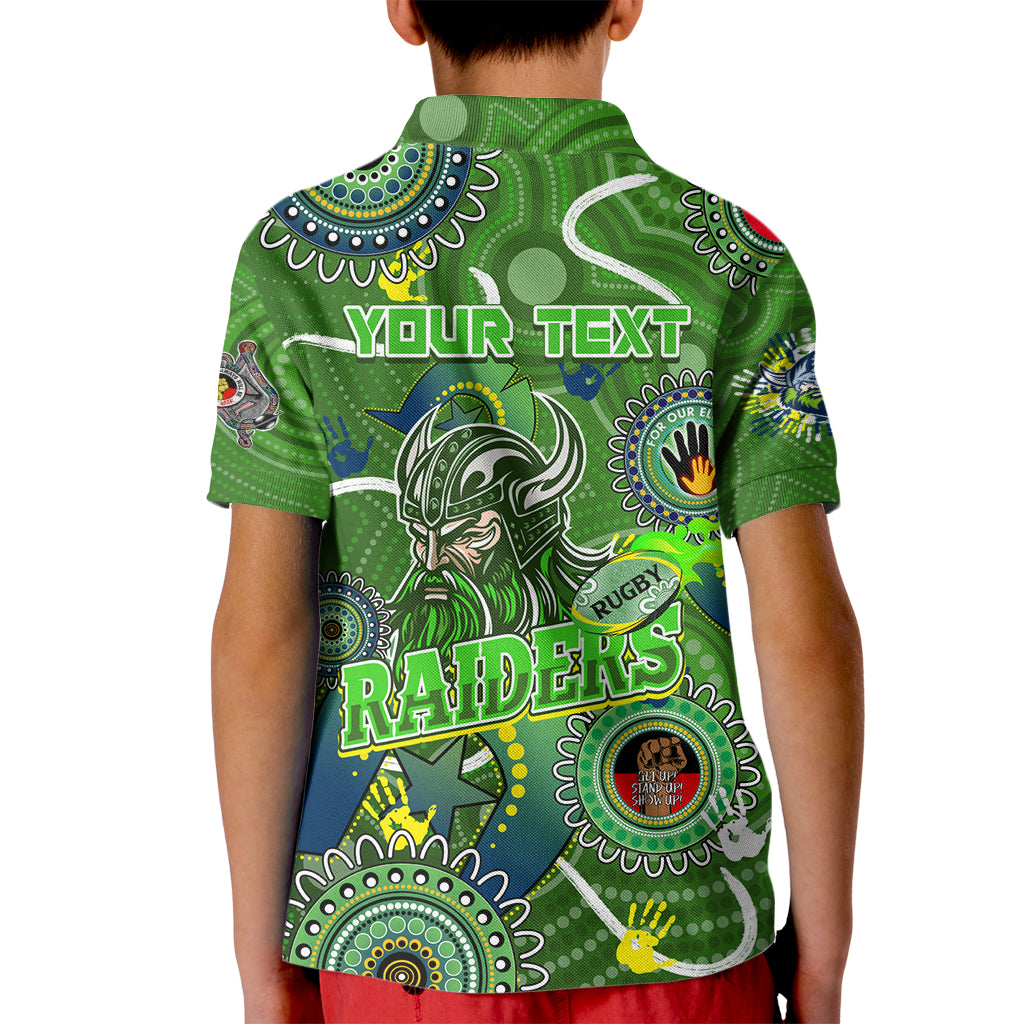 Personalised NAIDOC Week 2024 Raiders Kid Polo Shirt Australia Fire Burning