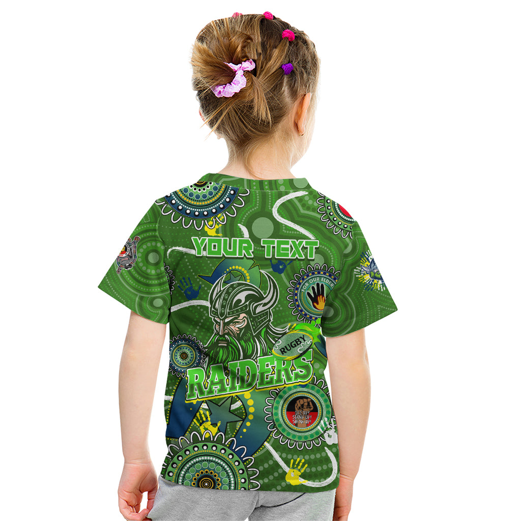 Personalised NAIDOC Week 2024 Raiders Kid T Shirt Australia Fire Burning