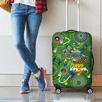 Personalised NAIDOC Week 2024 Raiders Luggage Cover Australia Fire Burning