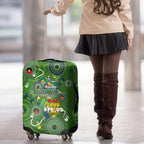 Personalised NAIDOC Week 2024 Raiders Luggage Cover Australia Fire Burning