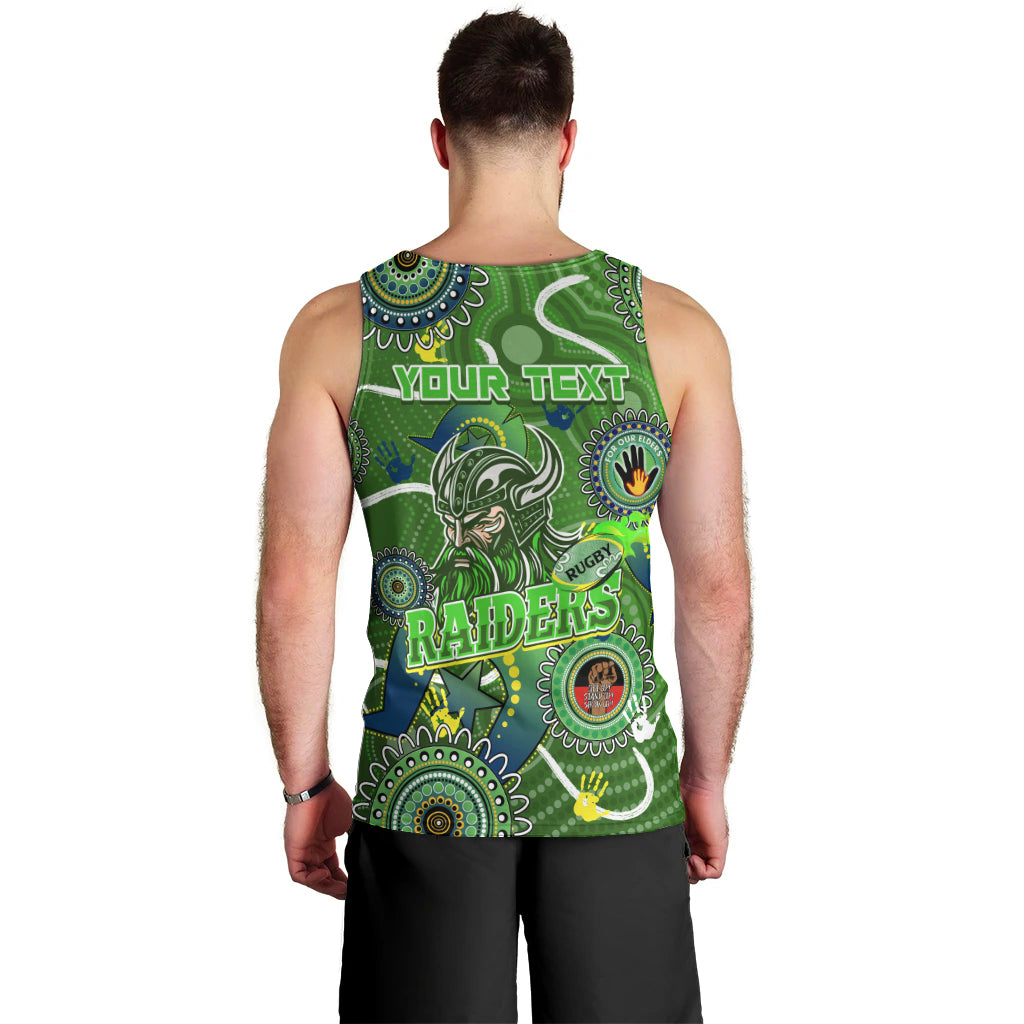 Personalised NAIDOC Week 2024 Raiders Men Tank Top Australia Fire Burning