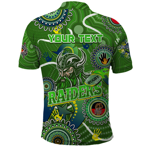 Personalised NAIDOC Week 2024 Raiders Polo Shirt Australia Fire Burning