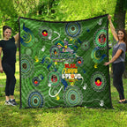 Personalised NAIDOC Week 2024 Raiders Quilt Australia Fire Burning