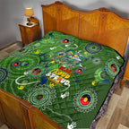 Personalised NAIDOC Week 2024 Raiders Quilt Australia Fire Burning