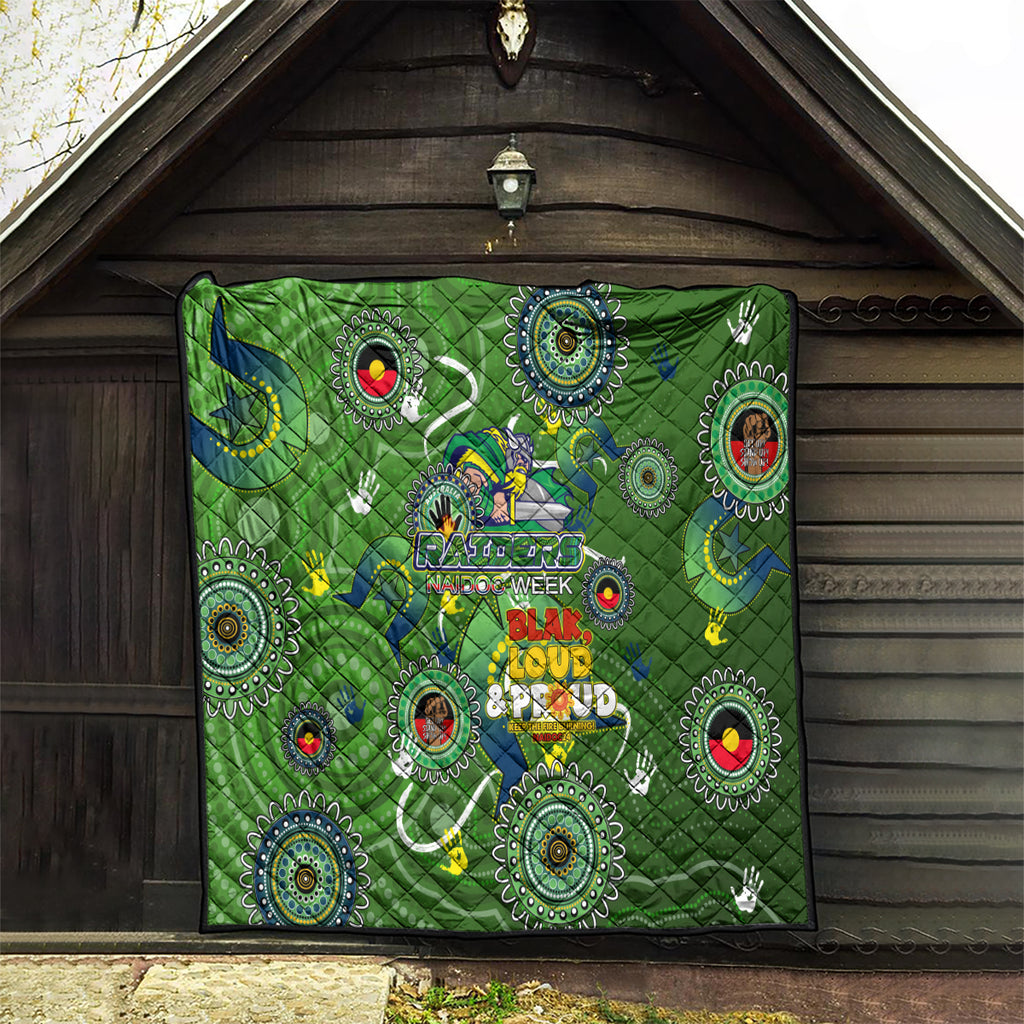 Personalised NAIDOC Week 2024 Raiders Quilt Australia Fire Burning