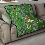 Personalised NAIDOC Week 2024 Raiders Quilt Australia Fire Burning