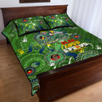 Personalised NAIDOC Week 2024 Raiders Quilt Bed Set Australia Fire Burning