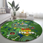 Personalised NAIDOC Week 2024 Raiders Round Carpet Australia Fire Burning