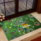 Personalised NAIDOC Week 2024 Raiders Rubber Doormat Australia Fire Burning
