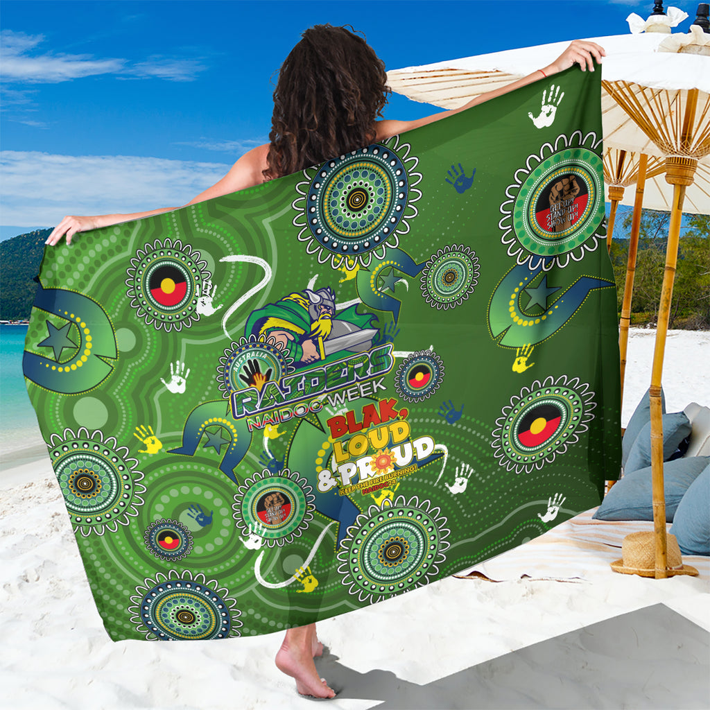 Personalised NAIDOC Week 2024 Raiders Sarong Australia Fire Burning