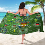 Personalised NAIDOC Week 2024 Raiders Sarong Australia Fire Burning