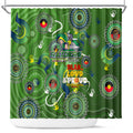 Personalised NAIDOC Week 2024 Raiders Shower Curtain Australia Fire Burning