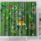 Personalised NAIDOC Week 2024 Raiders Shower Curtain Australia Fire Burning