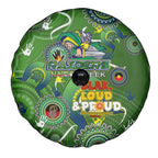Personalised NAIDOC Week 2024 Raiders Spare Tire Cover Australia Fire Burning