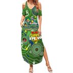 Personalised NAIDOC Week 2024 Raiders Summer Maxi Dress Australia Fire Burning