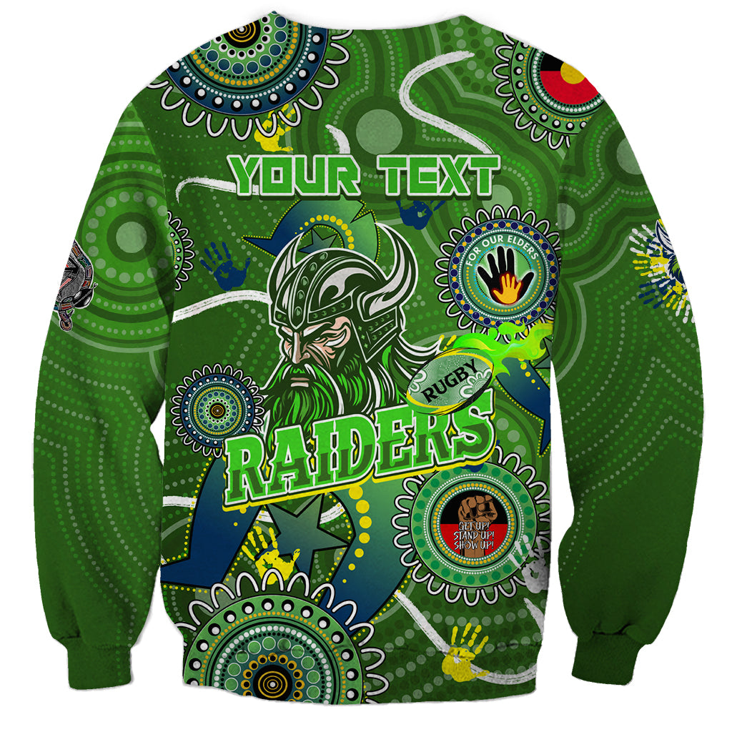 Personalised NAIDOC Week 2024 Raiders Sweatshirt Australia Fire Burning