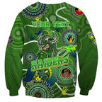 Personalised NAIDOC Week 2024 Raiders Sweatshirt Australia Fire Burning