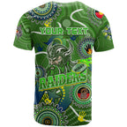 Personalised NAIDOC Week 2024 Raiders T Shirt Australia Fire Burning