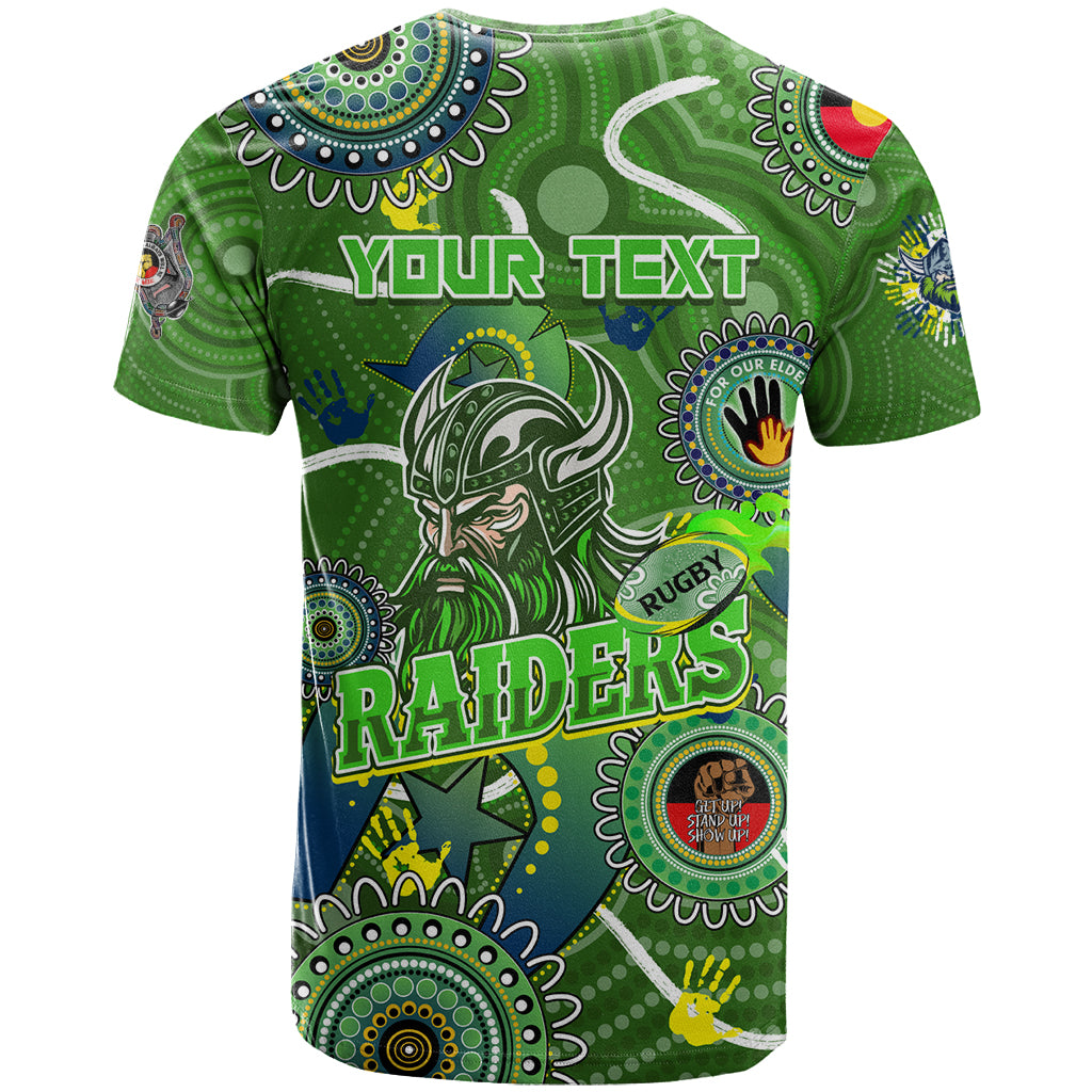 Personalised NAIDOC Week 2024 Raiders T Shirt Australia Fire Burning