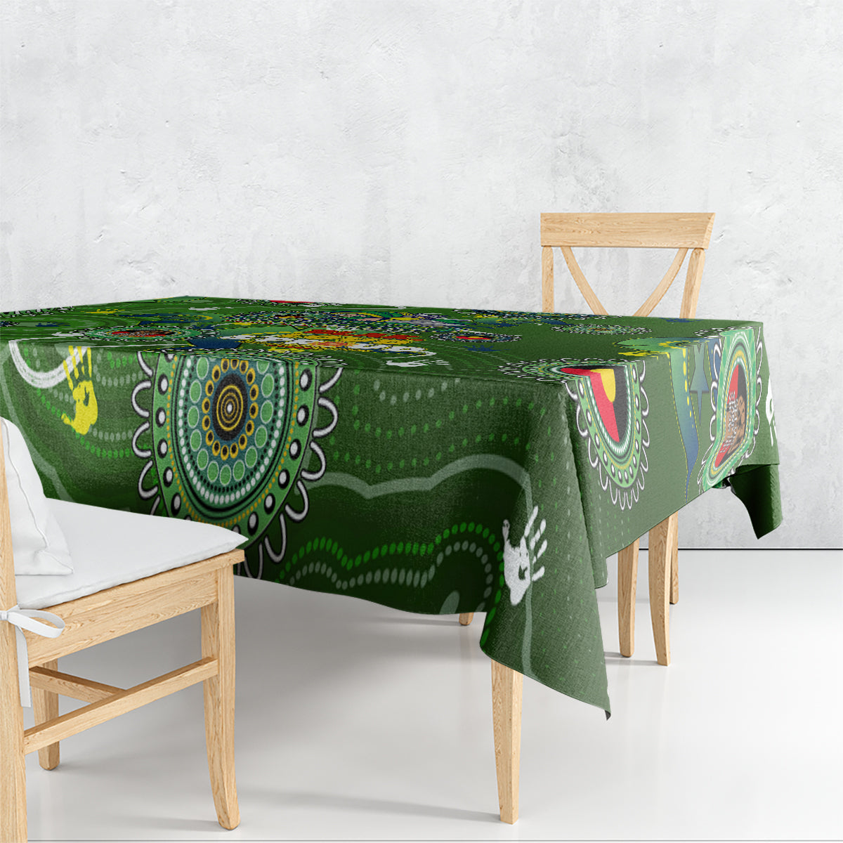 Personalised NAIDOC Week 2024 Raiders Tablecloth Australia Fire Burning