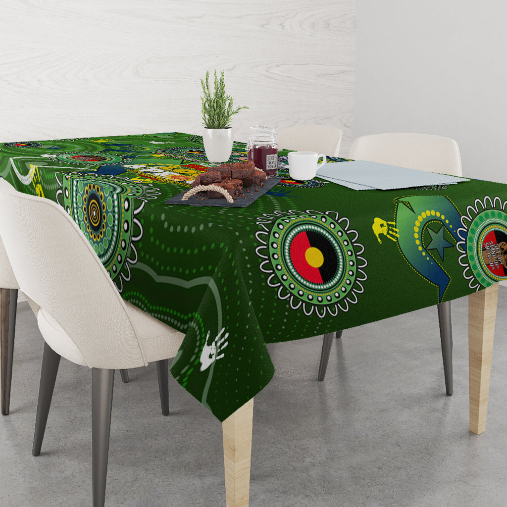 Personalised NAIDOC Week 2024 Raiders Tablecloth Australia Fire Burning