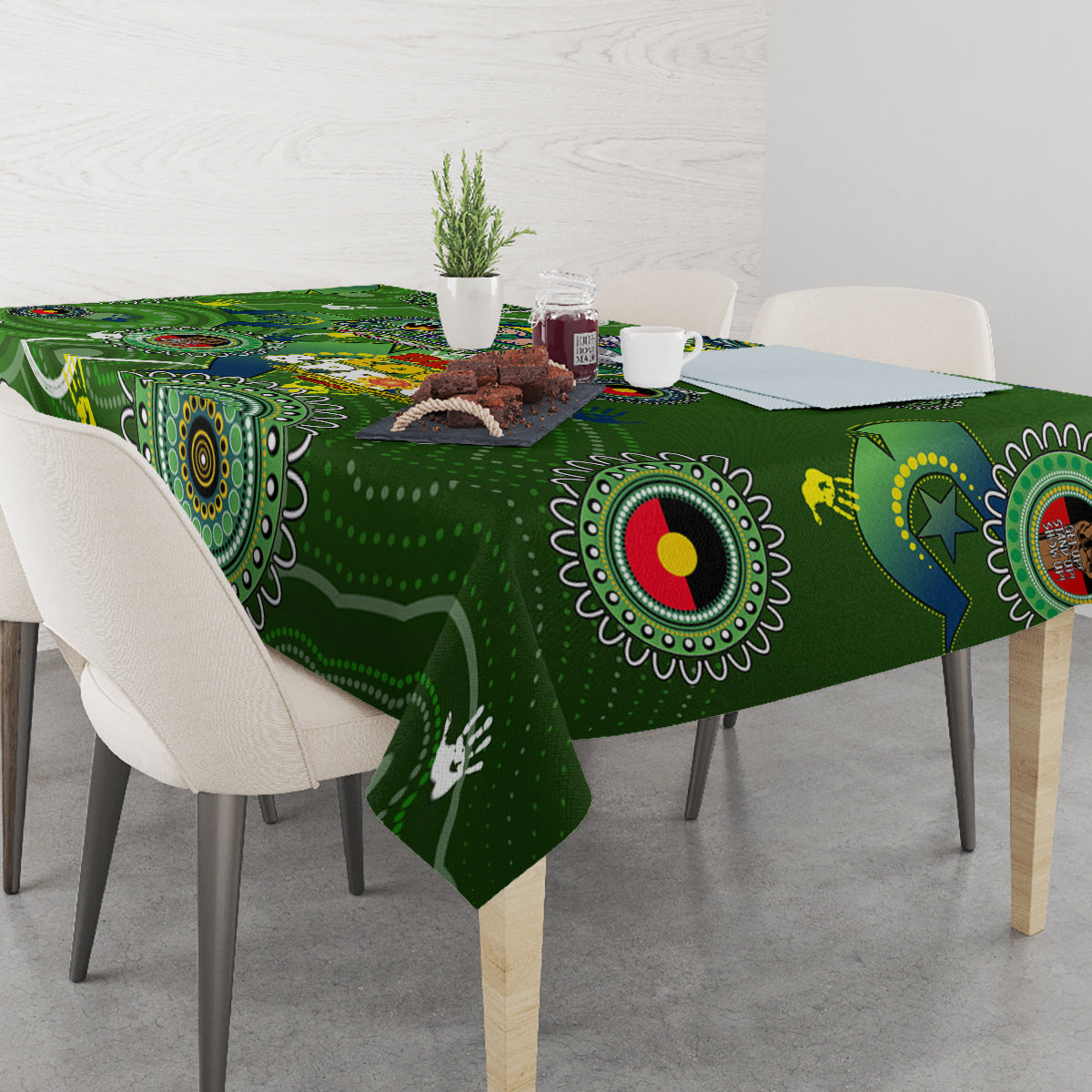 Personalised NAIDOC Week 2024 Raiders Tablecloth Australia Fire Burning