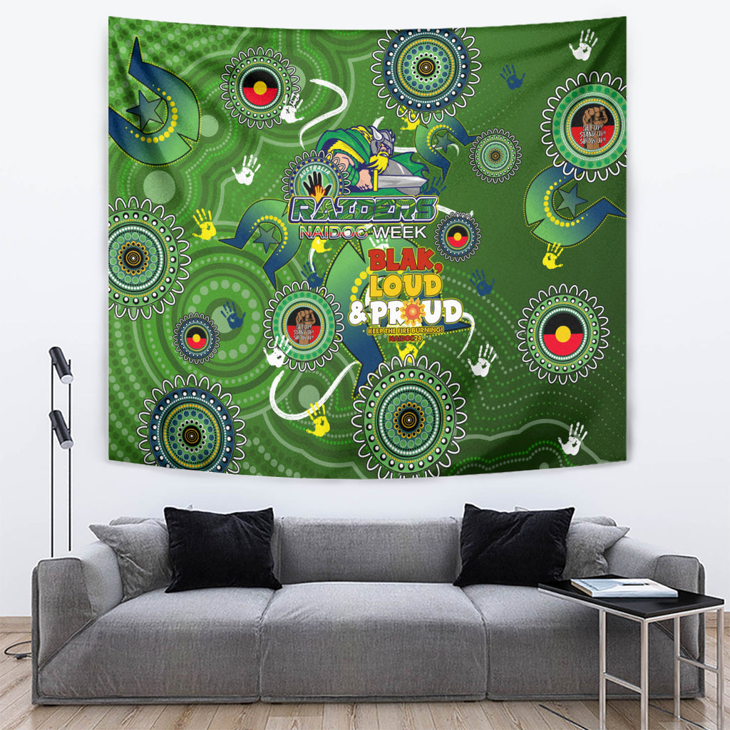 Personalised NAIDOC Week 2024 Raiders Tapestry Australia Fire Burning