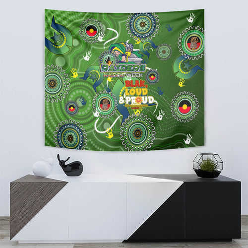 Personalised NAIDOC Week 2024 Raiders Tapestry Australia Fire Burning