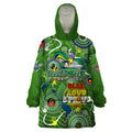 Personalised NAIDOC Week 2024 Raiders Wearable Blanket Hoodie Australia Fire Burning