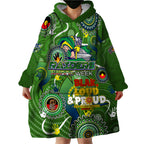 Personalised NAIDOC Week 2024 Raiders Wearable Blanket Hoodie Australia Fire Burning