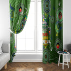 Personalised NAIDOC Week 2024 Raiders Window Curtain Australia Fire Burning