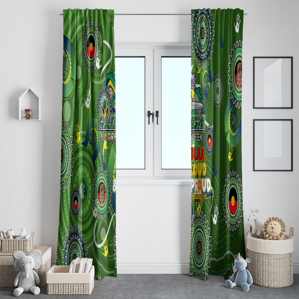 Personalised NAIDOC Week 2024 Raiders Window Curtain Australia Fire Burning