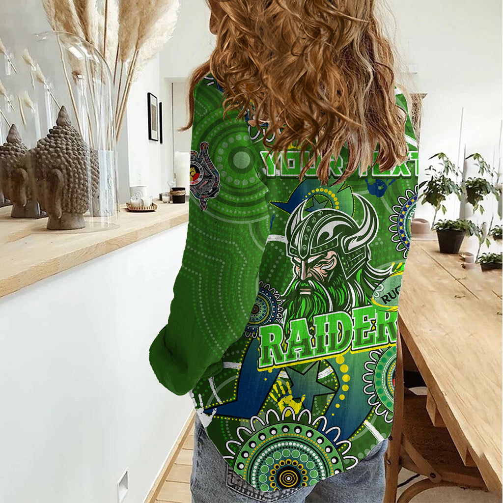 Personalised NAIDOC Week 2024 Raiders Women Casual Shirt Australia Fire Burning