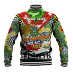 Personalised Raiders ANZAC Day Baseball Jacket Aboriginal Rising Sun