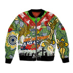 Personalised Raiders ANZAC Day Bomber Jacket Aboriginal Rising Sun